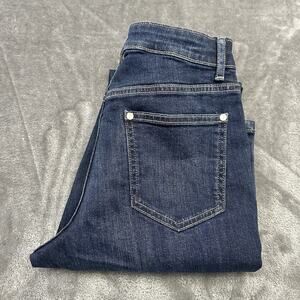 Simply Vera Verawang Jeans Womens 2L Blue Straight Denim Stretch‎ Mid Rise NWT